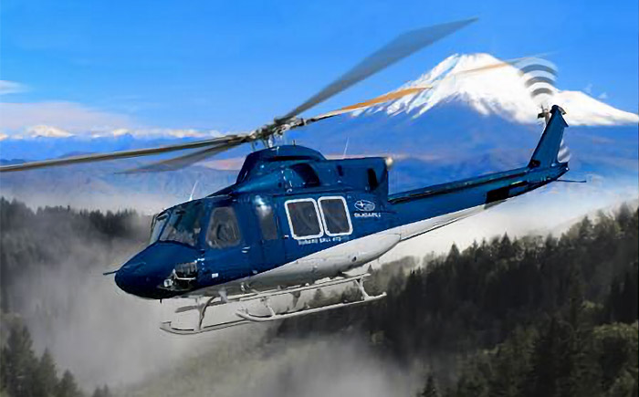 2020年にシンガポール航空ショーで発表された民間向け最新型ヘリコプター「SUBARU BELL 412EPX」（米ベル社と共同開発）。
