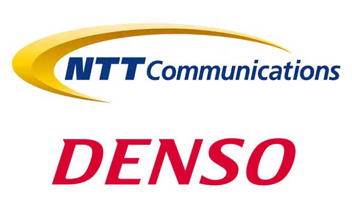 NTTコミュニケーションズ（NTT Com）とデンソーのロゴ