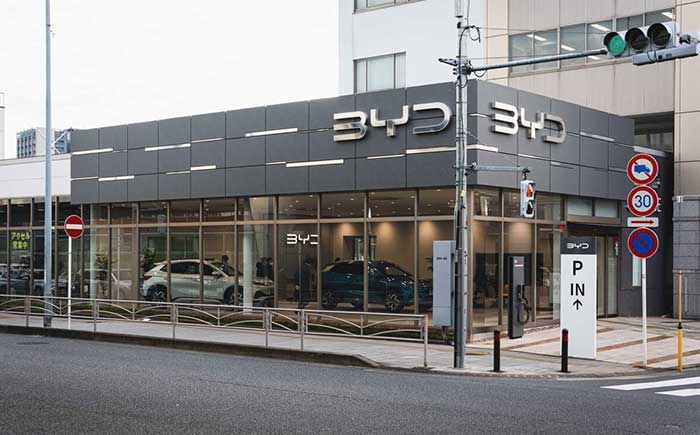 2月2日オープンの「BYD AUTO 東名横浜」。