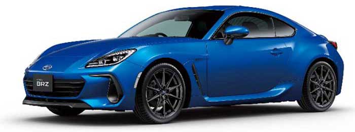 SUBARU BRZ（2022年5月発表モデル）。