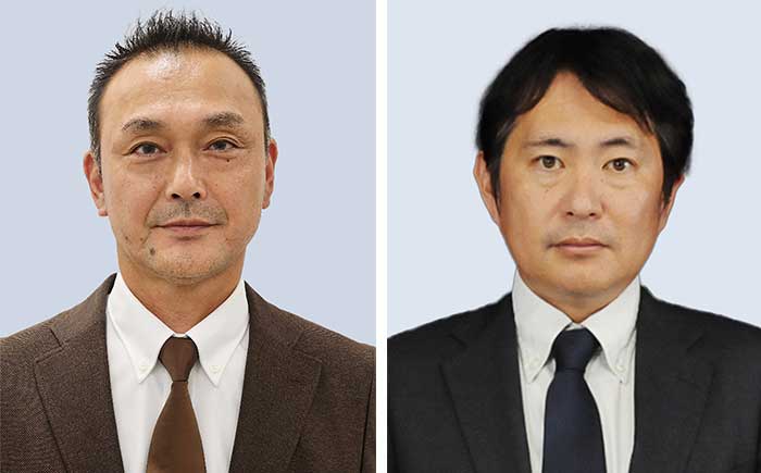 2023年7月26日付で社長に就任する和泉伸二氏（左）と副社長に就任する石橋光国氏（右）。