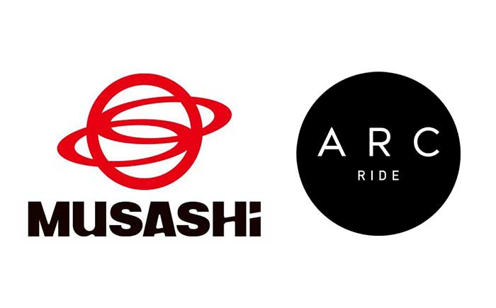 武蔵精密工業（ムサシ）＋ARC Ride・ロゴ